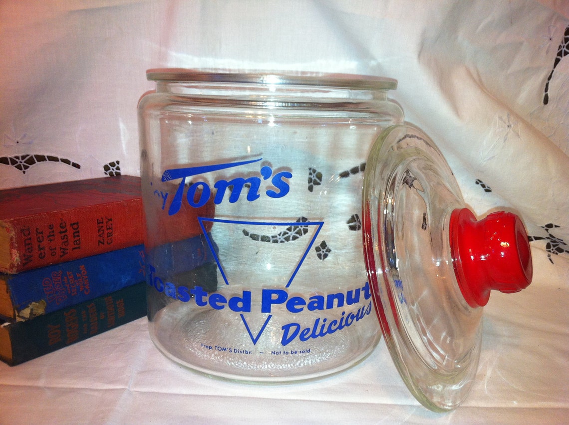 Vintage Toms Peanut Jar | Etsy