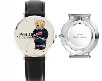 Polo Bear Watches with Leather Band Watch