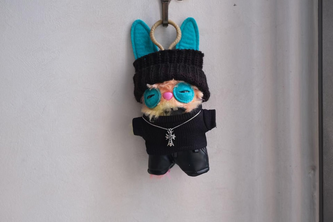 Fuggler Clothes, 12cm Tall,punk Doll Outfit,all Black Outfit, Black ...