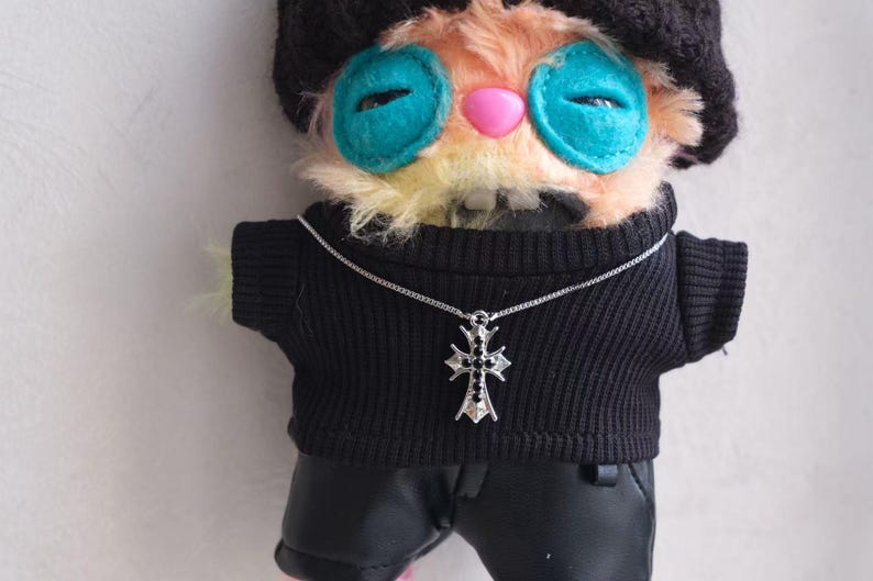 Fuggler Clothes, 12cm Tall,punk Doll Outfit,all Black Outfit, Black ...