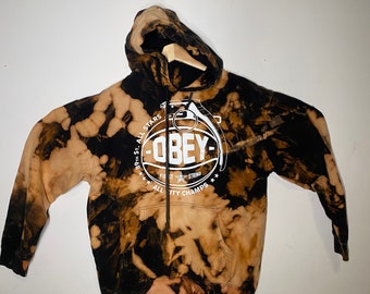 obey bleached hoodie