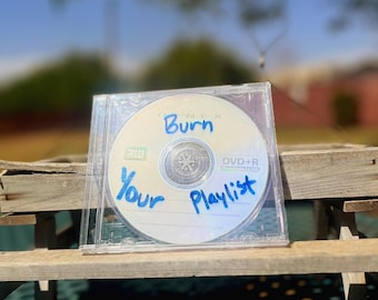 CD con lista de reproducción personalizada, regalo de mixtape personalizado, CD grabado para Spotify y Apple Music