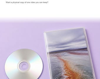 Custom DVD with Printed Case, Buyer-Supplied Video Keepsake, Up to 2 Hours