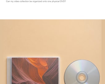 Custom DVD with Menu and Printed Case, Multi-Video Keepsake, Buyer-Supplied Video