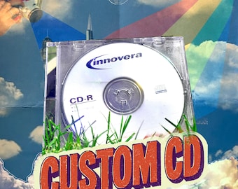 Custom Photo CD, Personalized Playlist Mixtape, Printed Tracklist (Jewel Case)
