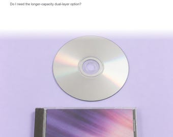 Dual-Layer Custom DVD with Printed Case, Buyer-Supplied Video, Up to 4 Hours