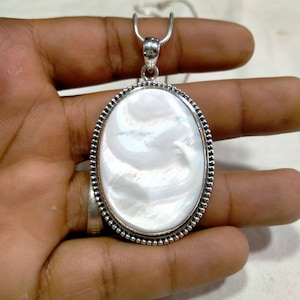 Awesome Mother Of Pearl Jewelry, Mother Of Pearl Pendant, Mother Of Pearl Pendant 925 Sterling Silver Pendant, Gift, Gift Jewelry, Gift For