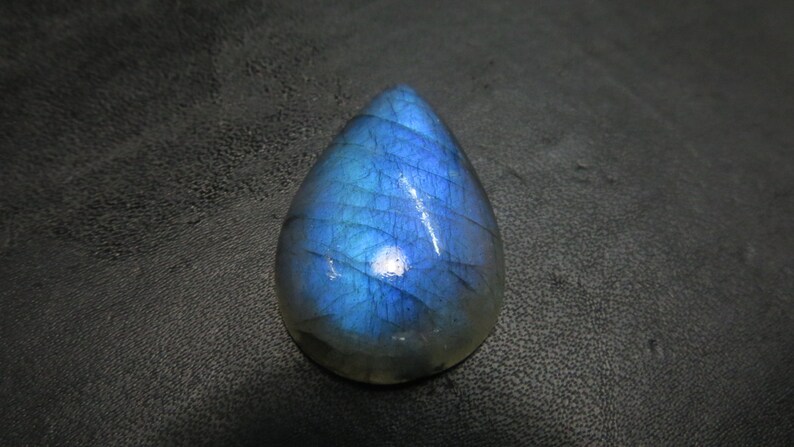Full Flashy Blue Fire Labradorite Cabochon Top Quality Pears Shape Size 21X32 mm Approx