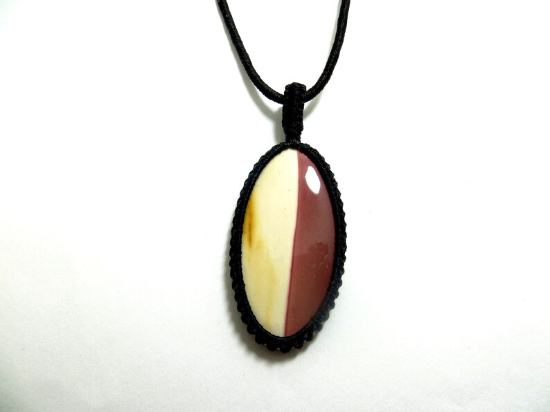 Mokite Smooth Cab Macrame Pendant Thread Pendant Gorgeous Handmade Gemstone Unisex Uses Jewelry Pendent shape Oval size 27x47 mm