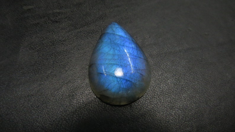 Full Flashy Blue Fire Labradorite Cabochon Top Quality Pears Shape Size 21X32 mm Approx