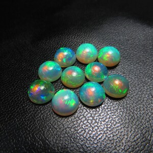 11.40 Carat Natural Ethiopian Fire Opal Lot - Certified Loose Cabochon Gemstones For Jewelry Making