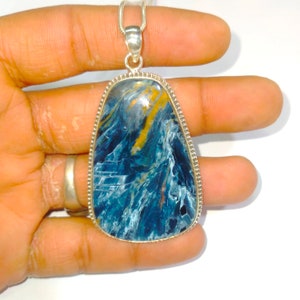 Pietersite Gemstone Pendant: Handmade 925 Sterling Silver, Designer Jewelry