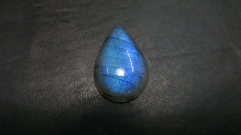 Full Flashy Blue Fire Labradorite Cabochon Top Quality Pears Shape Size 21X32 mm Approx