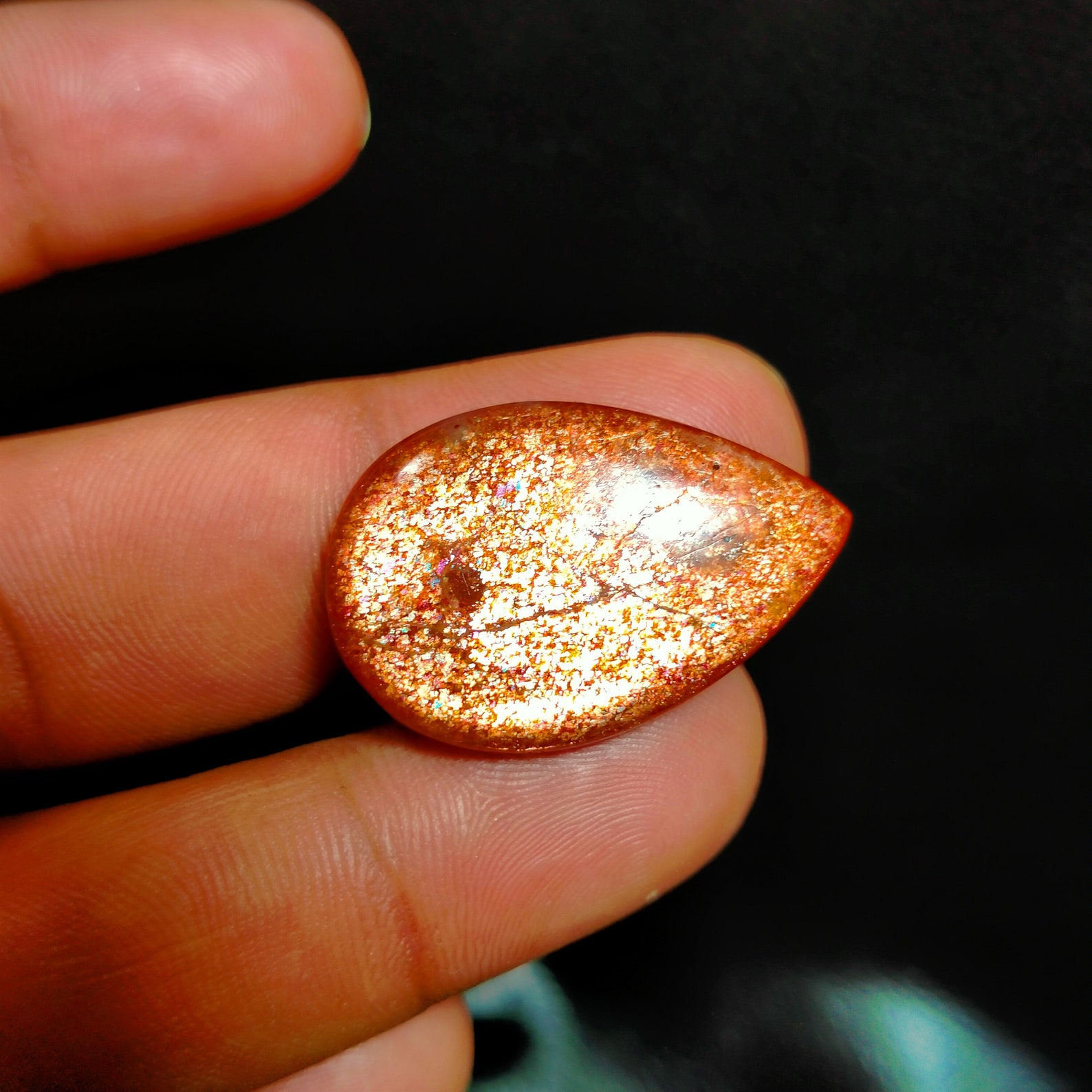 Sun Stone / Natural Sun Stone / Sun Stone Cabochon Good Etsy