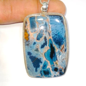 Pietersite Gemstone Pendant: Handmade 925 Sterling Silver Designer Pendant