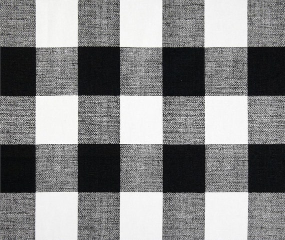 Decorative Buffalo Check Pillow Cover Black And White Etsy