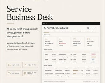 Service Business Desk | All in One Client Project Management Tool