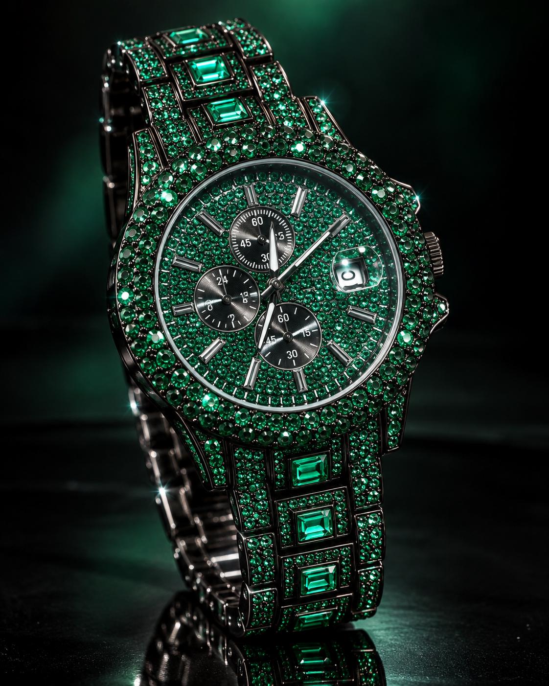 Iced out Watch AAAAAジルコニア　腕時計 Iced out rolex - Etsy 日本
