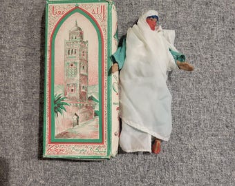 Vintage Unbreakable Rojo Doll from Morocco with Box