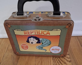 Vintage Metal Small 1998 Oddities Lunchbox.