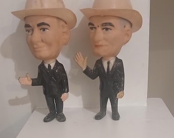 Vintage 1964 Remco Barry Goldwater and Lyndon Johnson Figurine