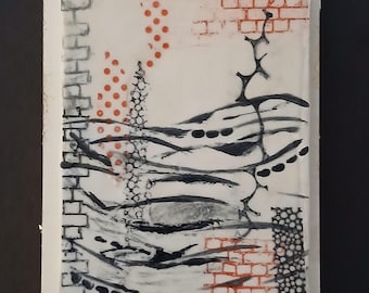 The Wave: Ceramic tile wall art