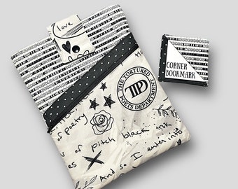 TS TTPD Book Sleeve. Swiftie Gift. Padded Kindle Case. Ipad cover. Taylor Tortured Poets. Zipper Pouch. E-reader Protector. Bookish Lover