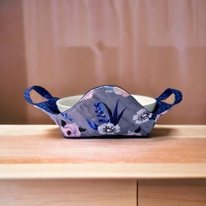 Funda para bol de pasta/tarta de 23 cm o portaplatos de 25 cm con asas, agarradera para ollas, tapa para microondas, soporte para platos calientes con gancho, funda para latas