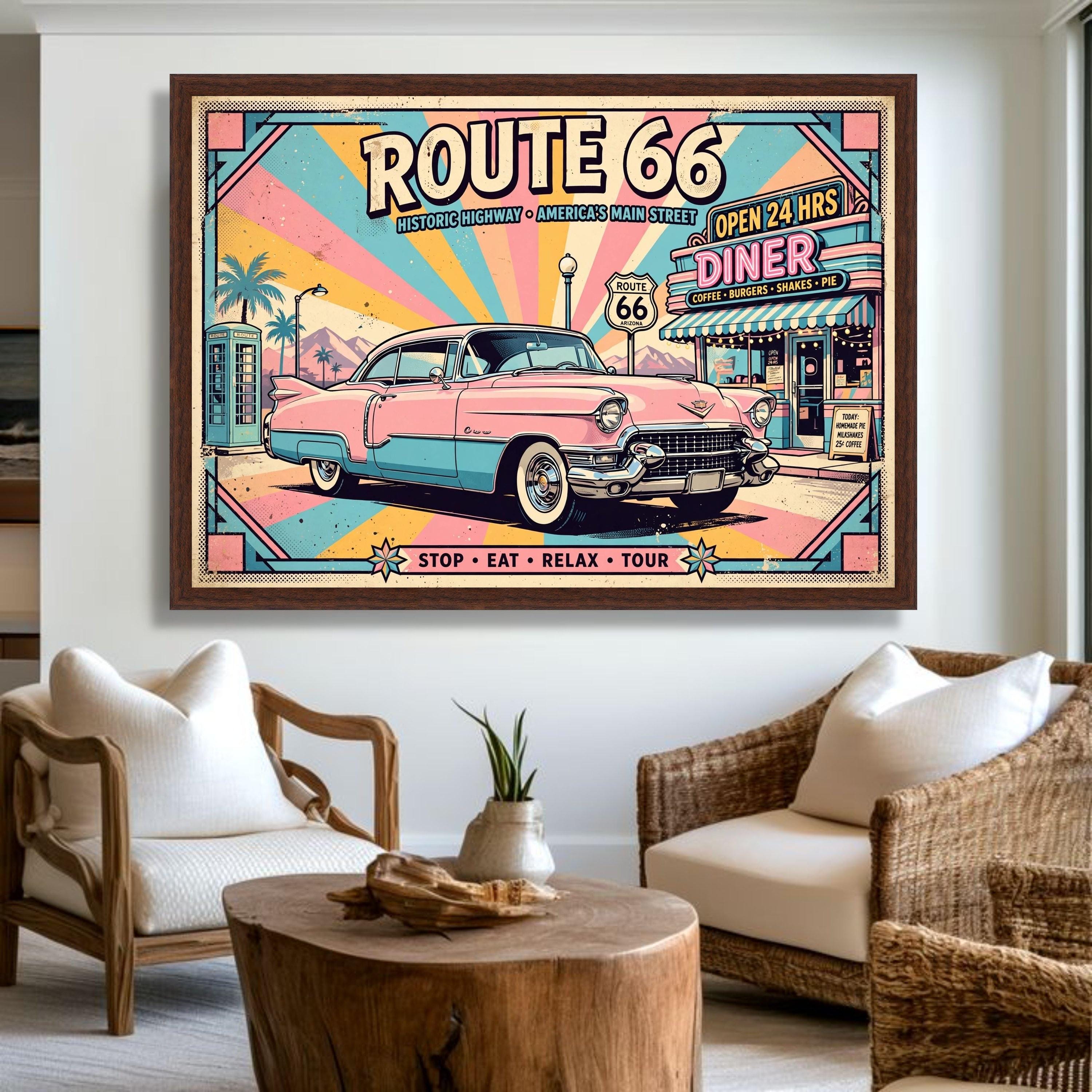 ルート66のアートポスター - Etsy 日本