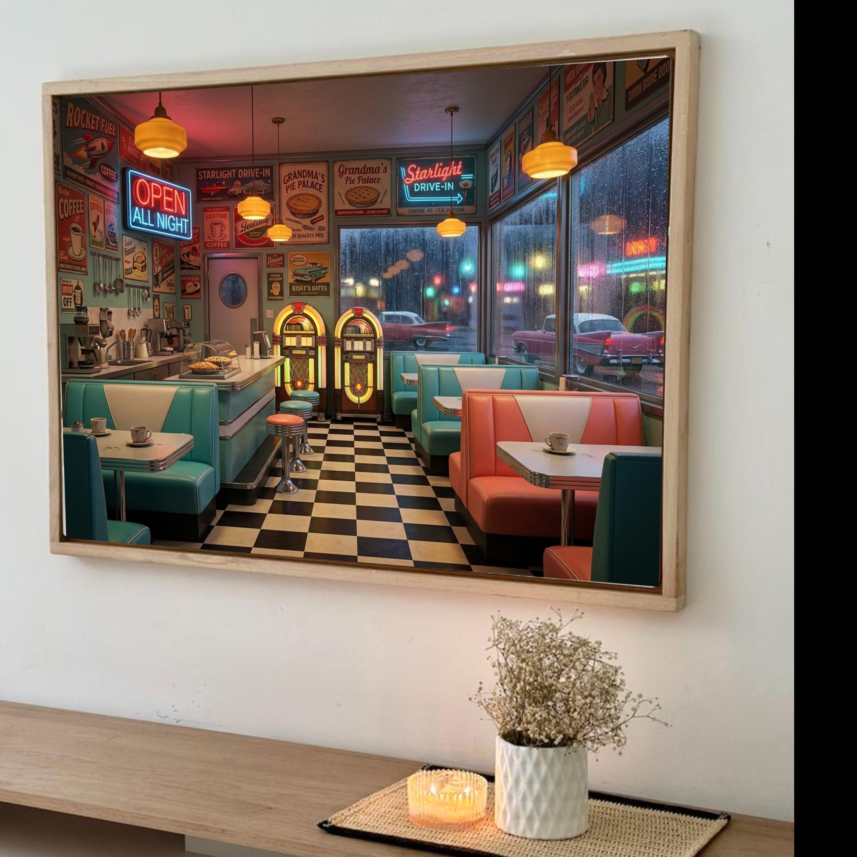 Retro diner decor - Etsy 日本 Retro diner decor - Etsy 日本