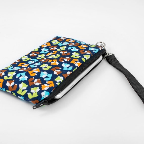 zippered phone wallet