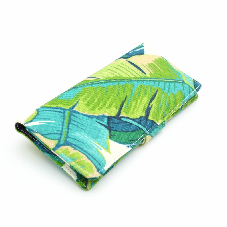 Tropical Foliage Wallet Banana Leaf Long Wallet Travel Etsy