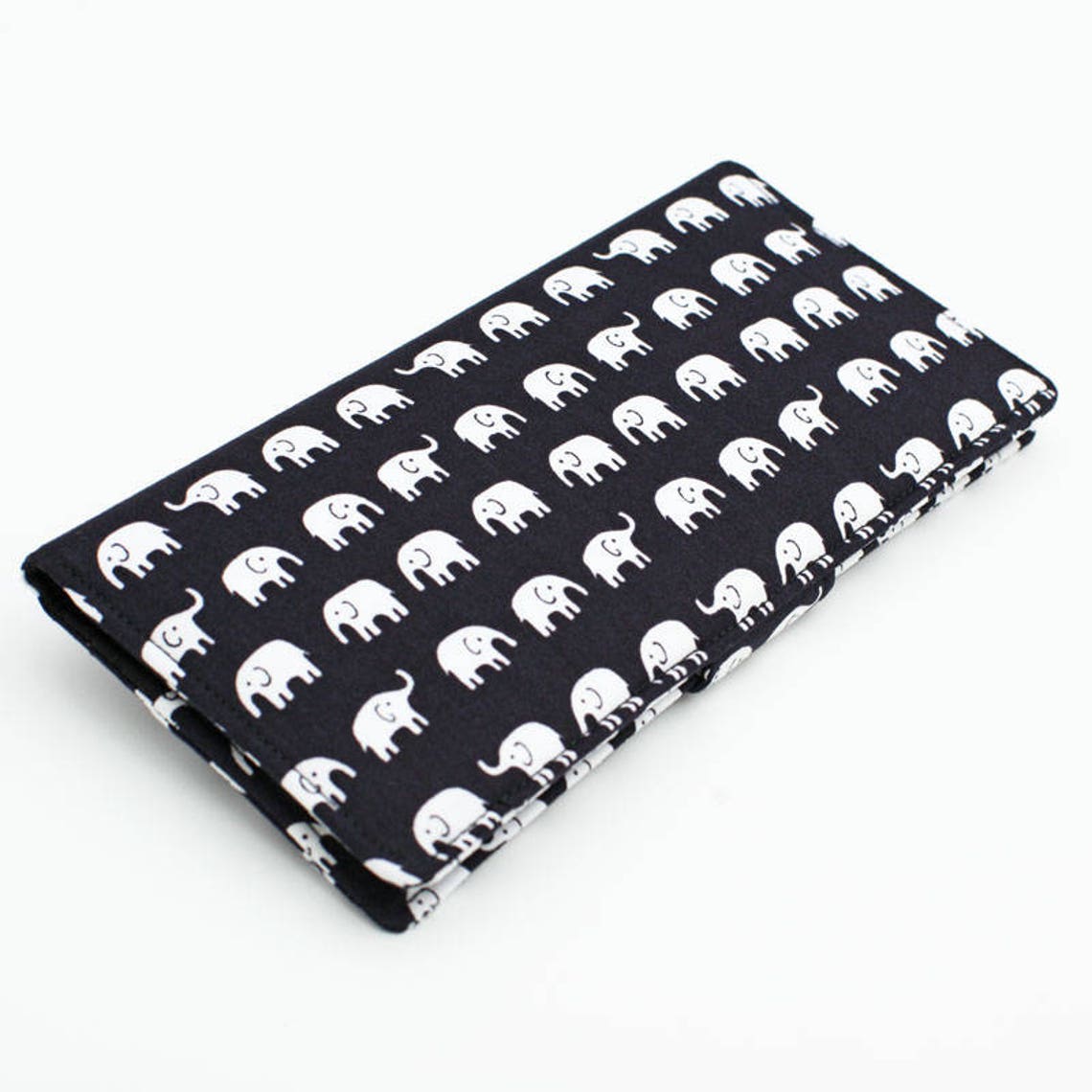 Large Card Wallet Fabric Checkbook Wallet Women's Long Etsy