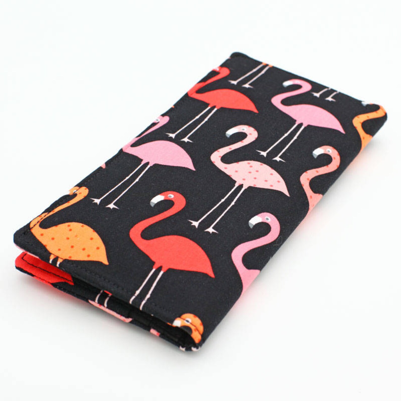 Flamingo Wallet Women's Fabric Wallet Women's Long Etsy