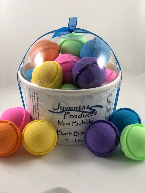 Mini Bubble Bath Bombs Fruit Loops Etsy