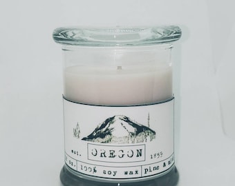 Oregon State Candle, Oregon Gifts, Oregon Candles, State Candles, 12 oz.