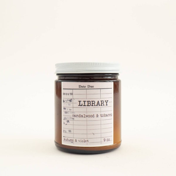 Library Candle, Book lover candle, Book lover gift, Book Candles, Bookish Candle, Bookish Gifts