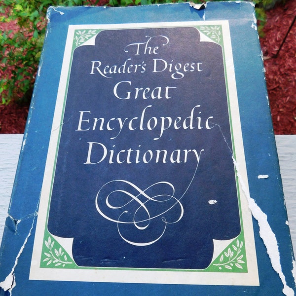 Vintage The Reader's Digest Great Encyclopedic Dictionary - 1968 - from DustyMillerAntiques