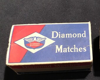 Vintage Diamond Matches Box Circa 1920 From Dustymillerantiques Etsy