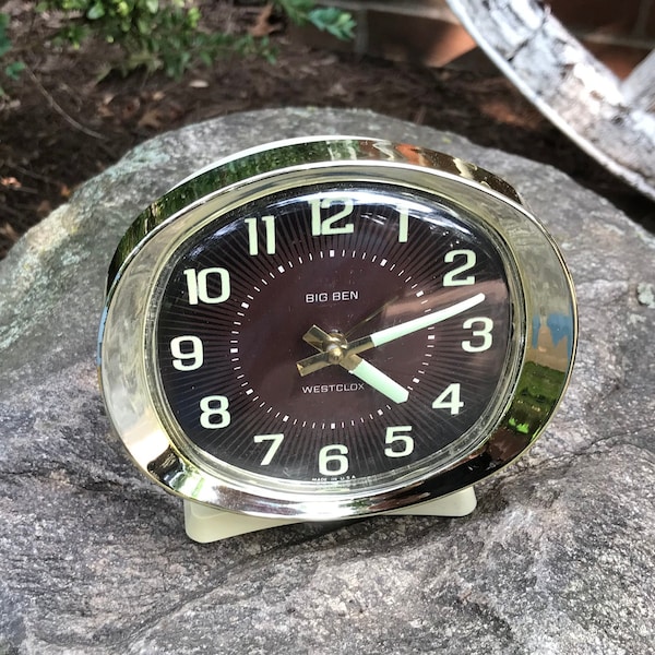 Vintage Westclox Big Ben Art Deco Alarm Clock - 1960s - from DustyMillerAntiques