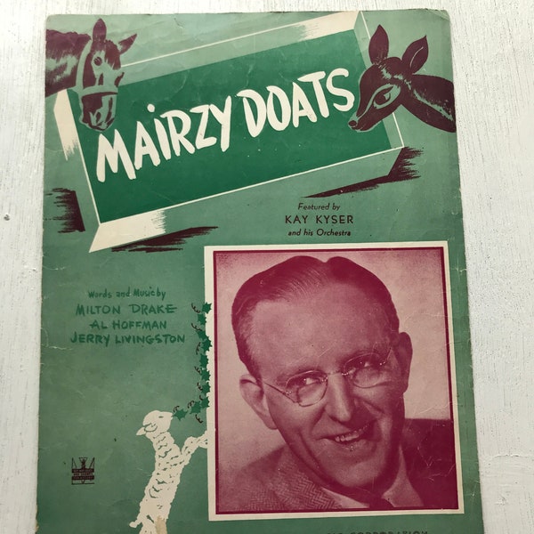Vintage Mairzy Doats Sheet Music - 1943 - from DustyMillerAntiques