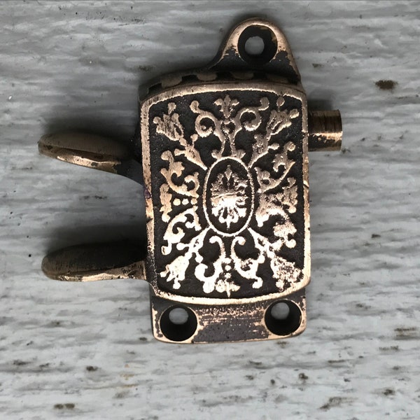 Vintage Brass Eastlake Cabinet Latch (no catch included) - circa 1900 - from DustyMillerAntiques