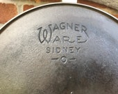 Vintage Wagner Cast Iron Deep Skillet 8 with Heat Ring 1058n - 1924-1935 - from DustyMillerAntiques