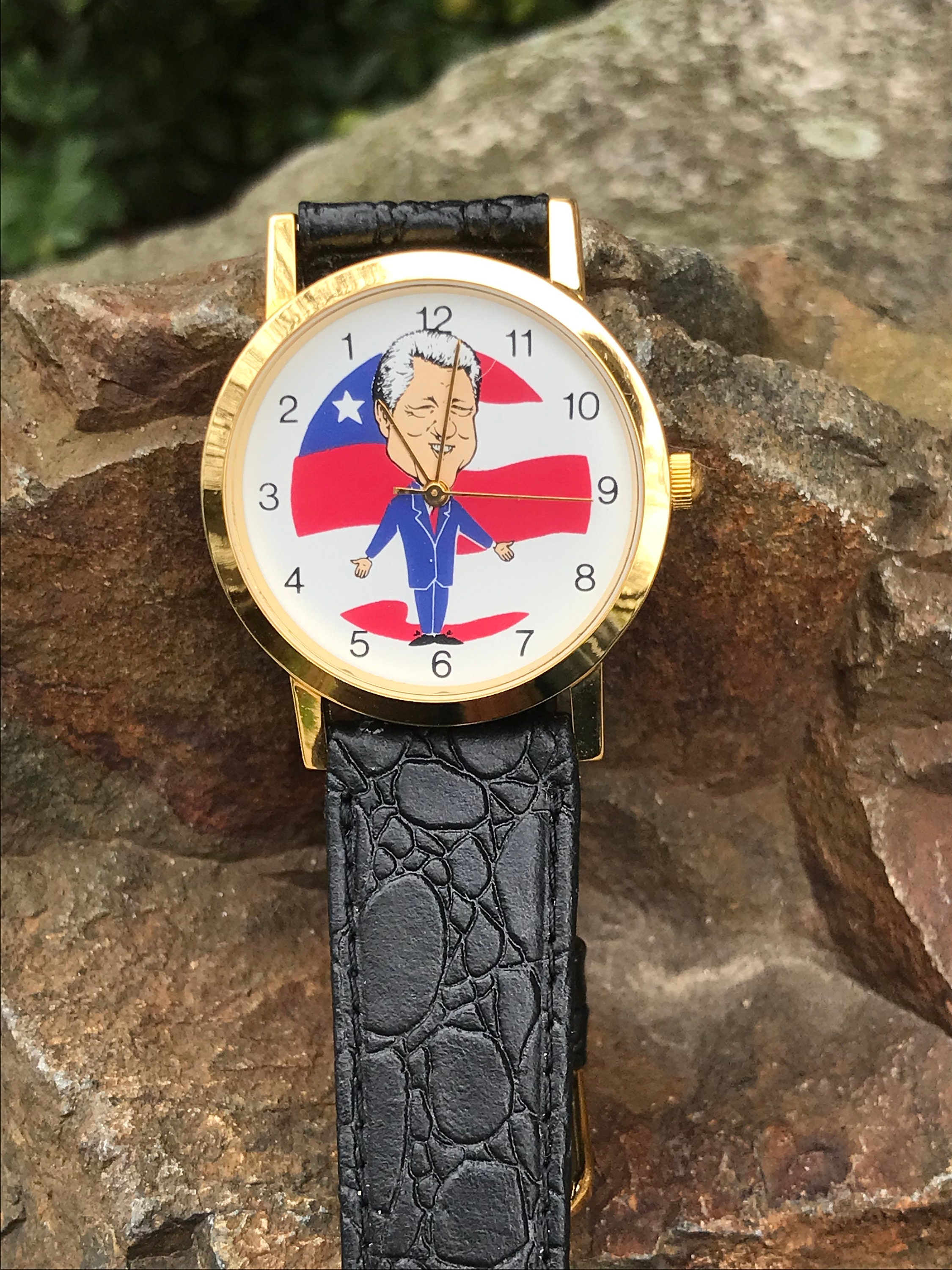 Vintage Bill Clinton Reverse Time Men display picture 2