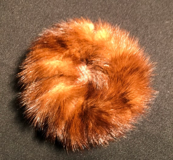 Vintage Mink Chignon Hair Bun Cover - 1940s - fro… - image 5