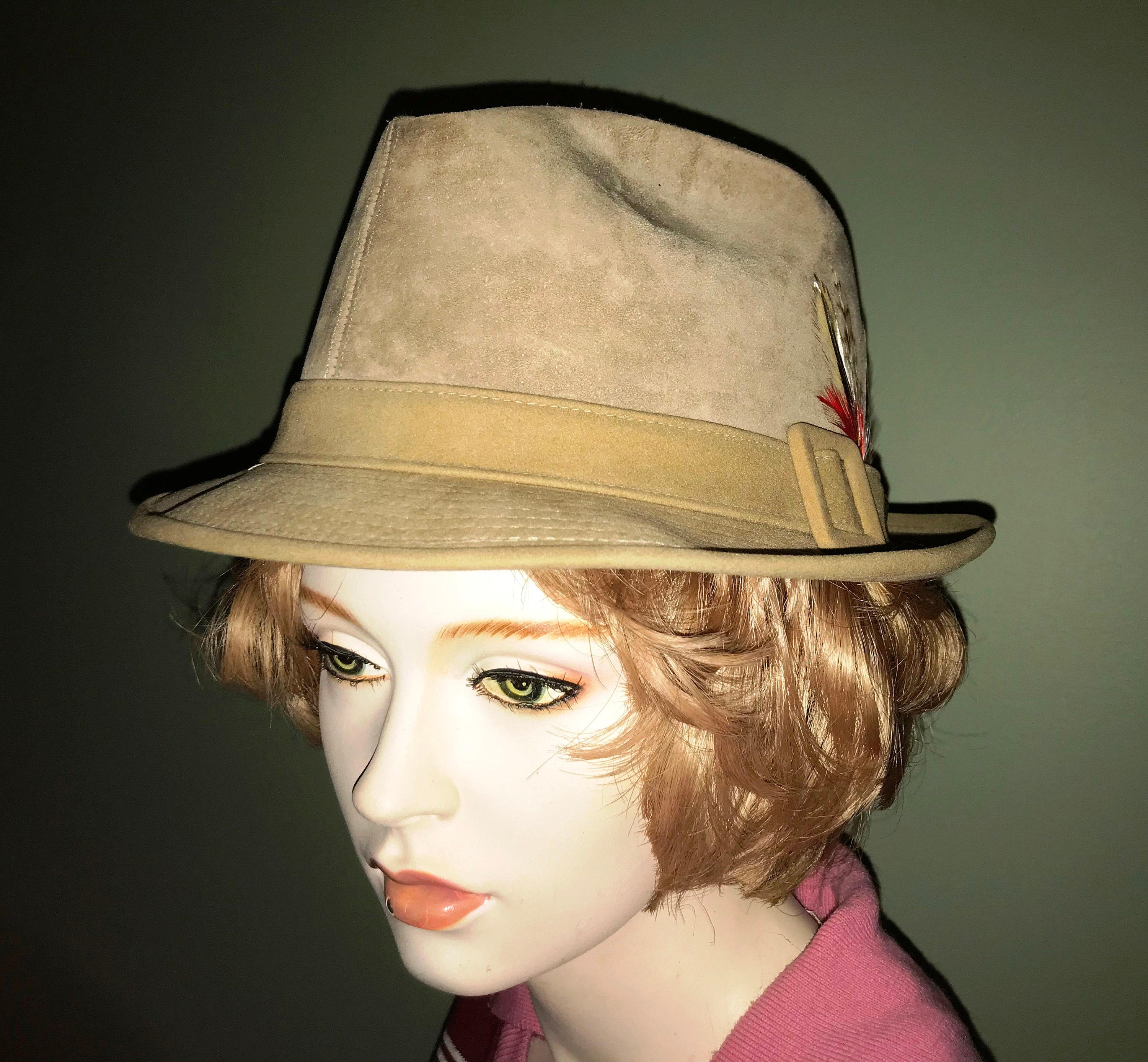 Vintage Dobbs Fifth Avenue Tan Genuine Suede Leather Fedora - Etsy