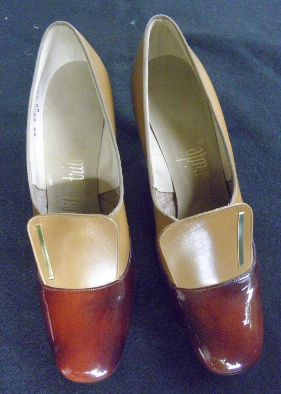LifeStride Life Stride Two-Toned Brown Heels Size 