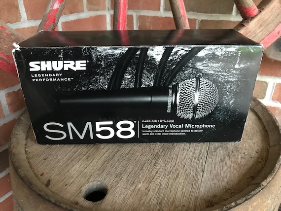 Vintage Shure Cardioid Dynamic Vocal Microphone SM58 - 1980s