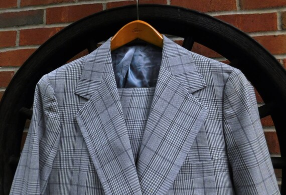 Vintage Mens Hart Schaffner & Marx Escadrille Gray