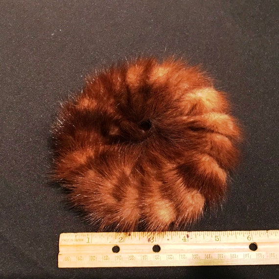 Vintage Mink Chignon Hair Bun Cover - 1940s - fro… - image 2